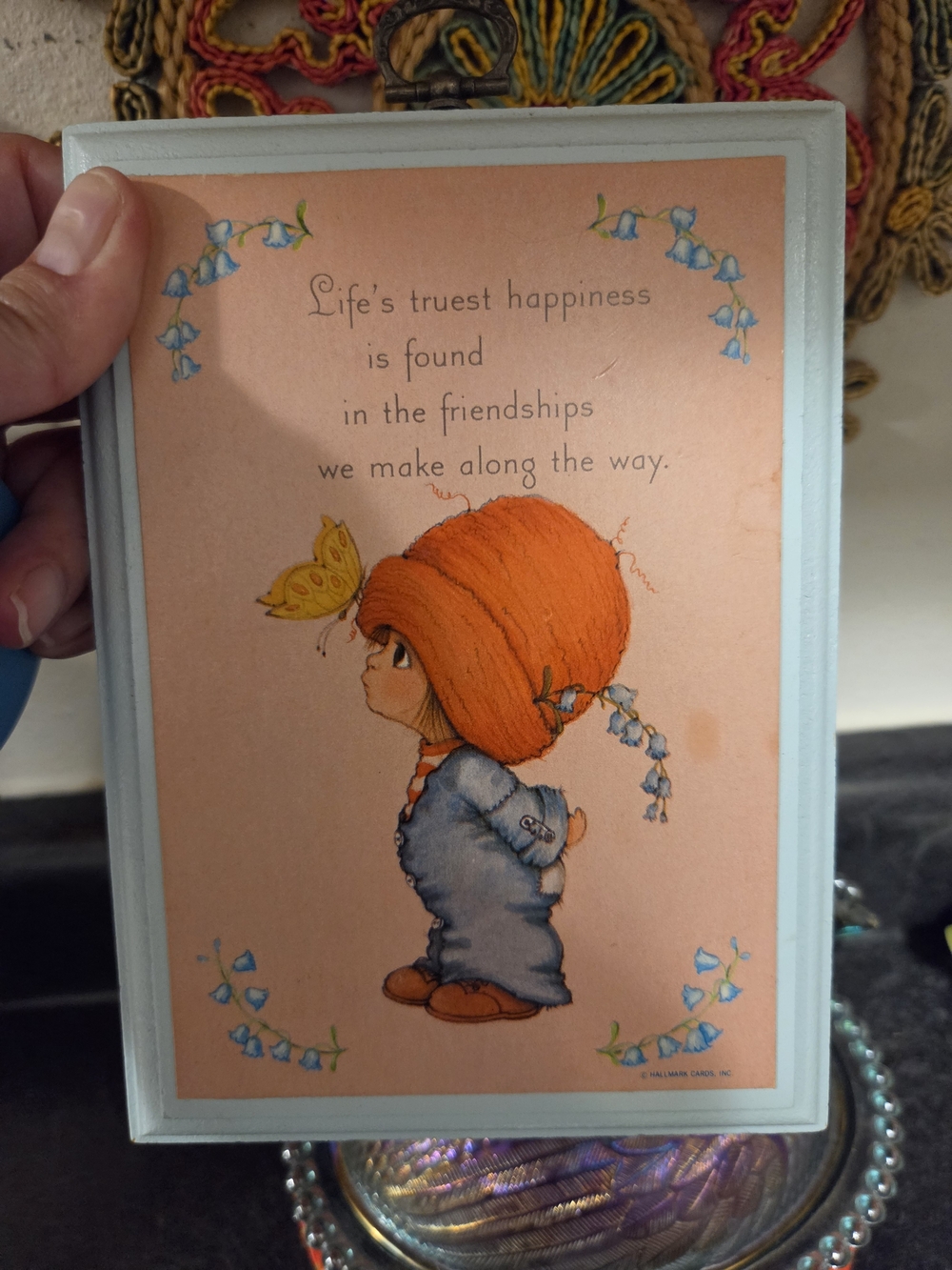 Hallmark Orange & Blue Friendship Art Print